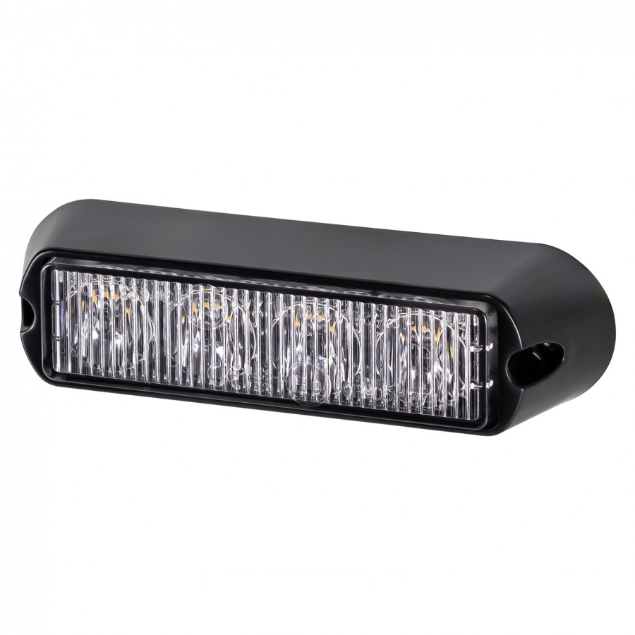 Lampa strobo 4x LED 12/24V pomarańczowa R65 R10 L2298-ALR