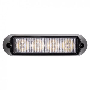 Lampa strobo 4x LED 12/24V pomarańczowa R65 R10 L2298-ALR