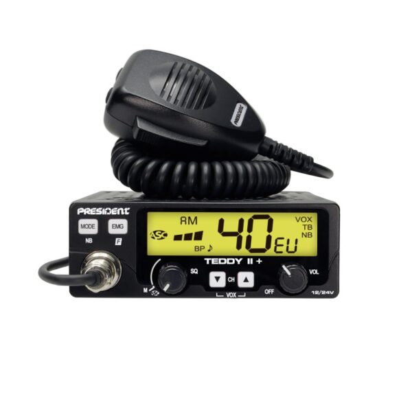 CB RADIO PRESIDENT TEDDY II PLUS 2 ASC 12V 24V