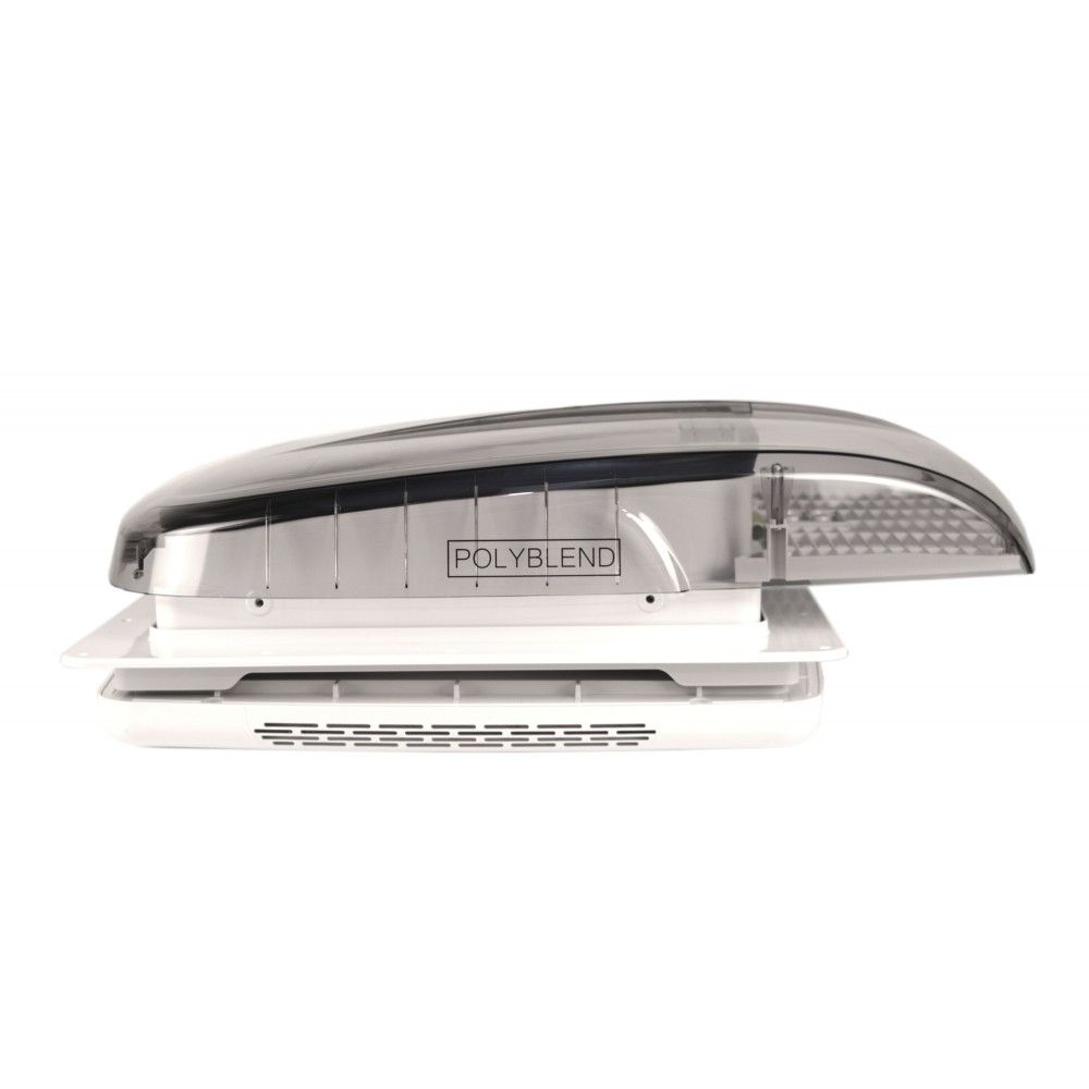 PLUS FAN 4.0 okno dachowe z wentylatorem i oświetleniem LED do kampera, 400X400mm transparentne - obrazek 3